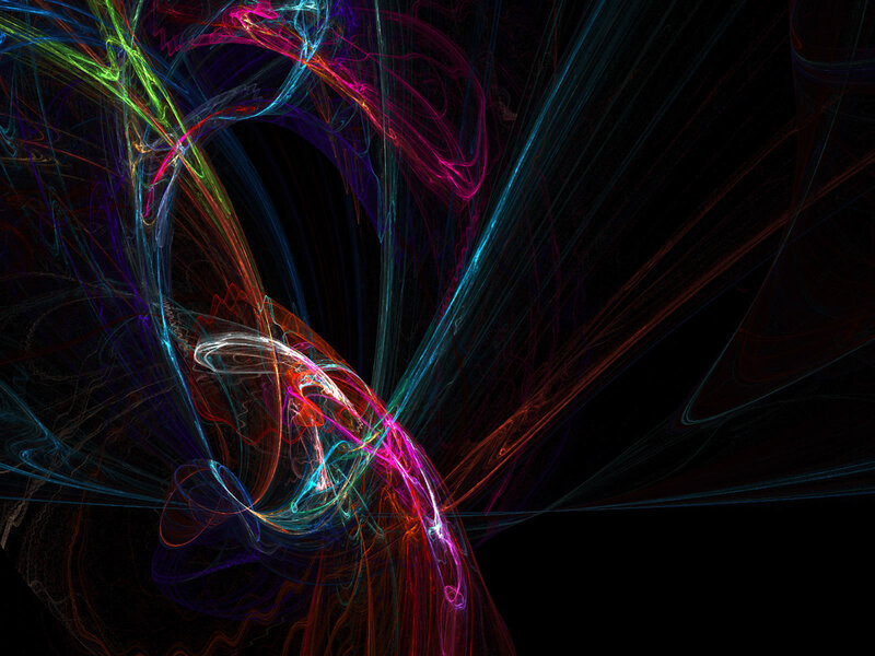 Colorful abstract fractal art