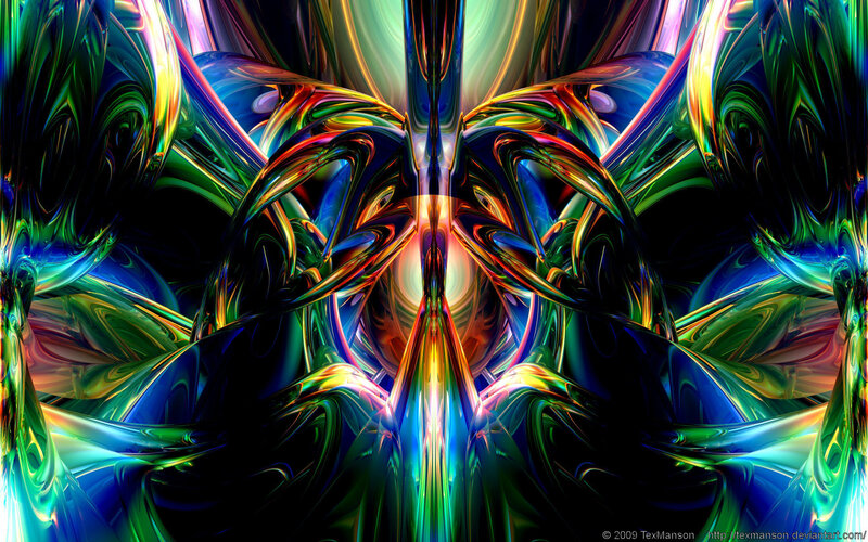 Colorful abstract fractal art