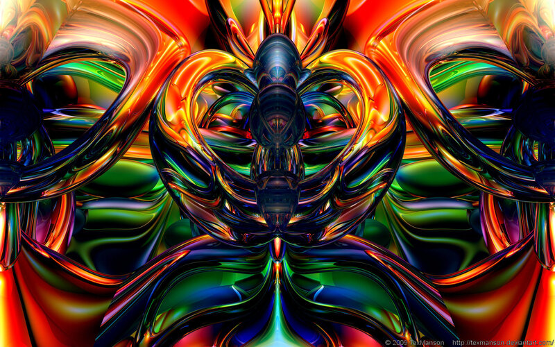 Colorful abstract fractal art