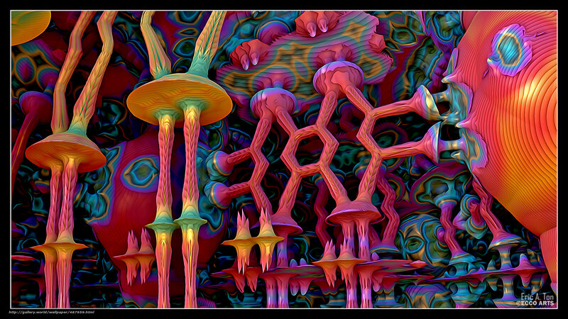Colorful abstract fractal art
