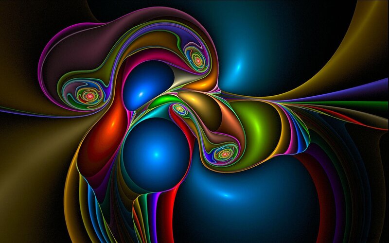 Colorful abstract fractal art