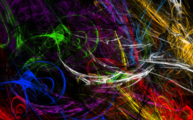 Colorful abstract fractal art