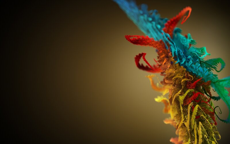 Colorful abstract fractal design