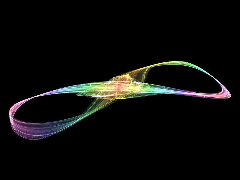 Colorful abstract fractal design