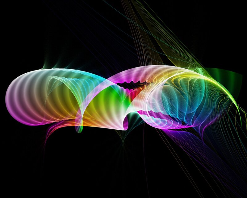 Colorful abstract fractal design
