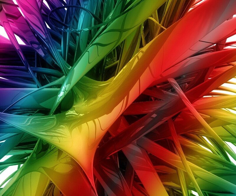 Colorful abstract fractal design