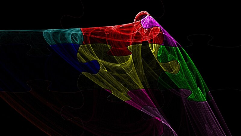 Colorful abstract fractal design