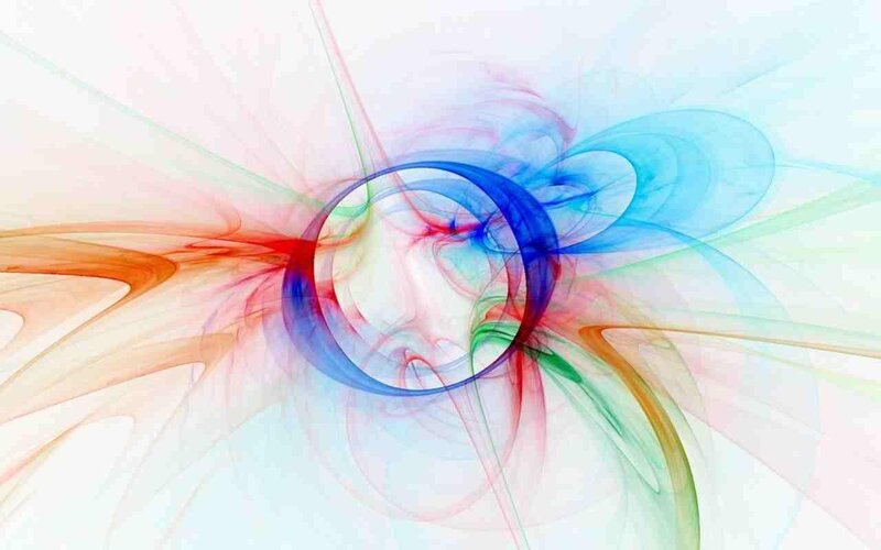 Colorful abstract fractal design