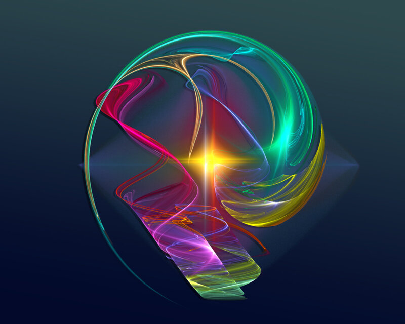 Colorful abstract fractal design