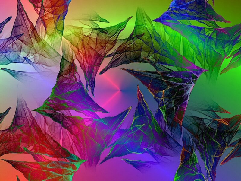 Colorful abstract fractal design