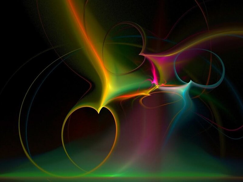Colorful abstract fractal design