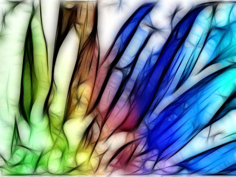 Colorful abstract fractal design