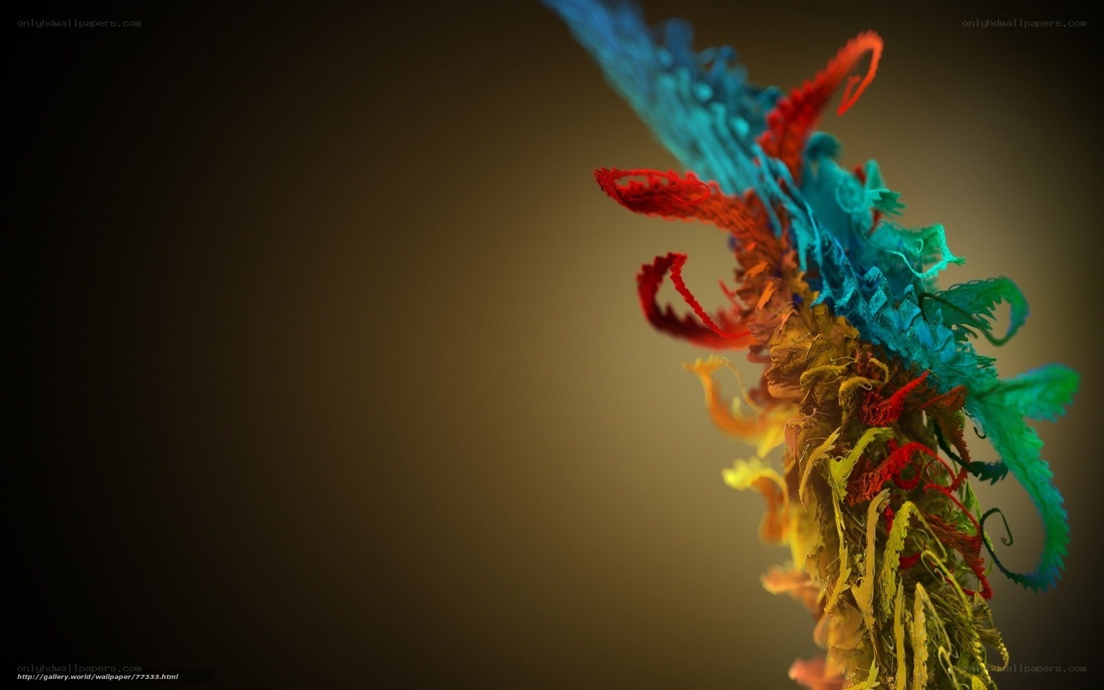 Colorful abstract fractal design