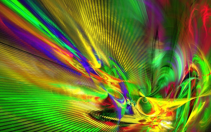 Colorful Abstract Fractal — Green