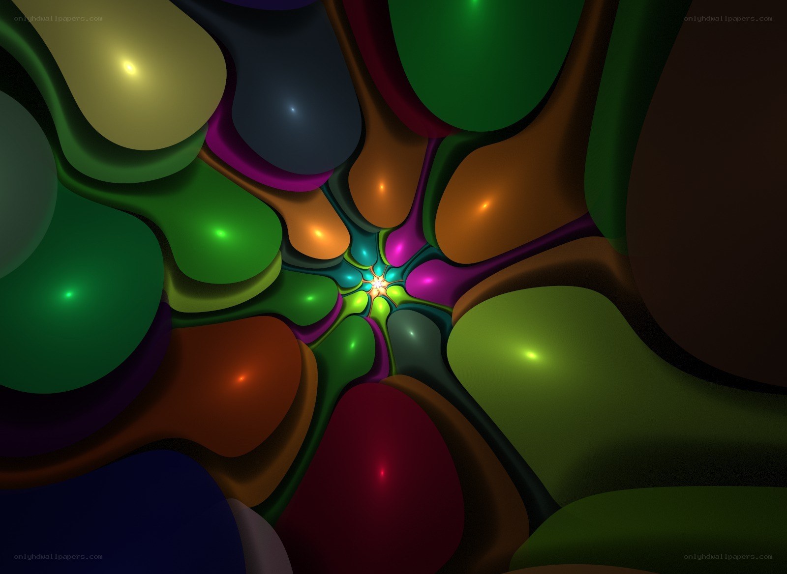 Colorful abstract fractal pattern