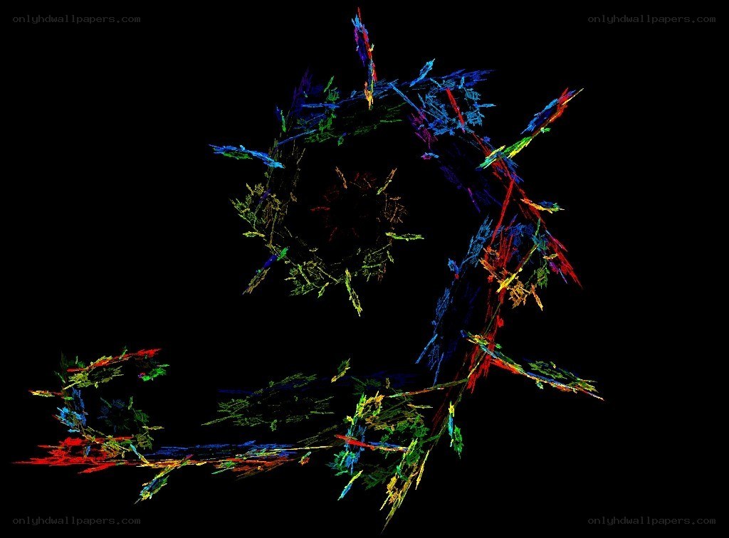 Colorful abstract fractal pattern