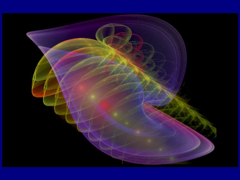 Colorful Abstract Fractal — Purple