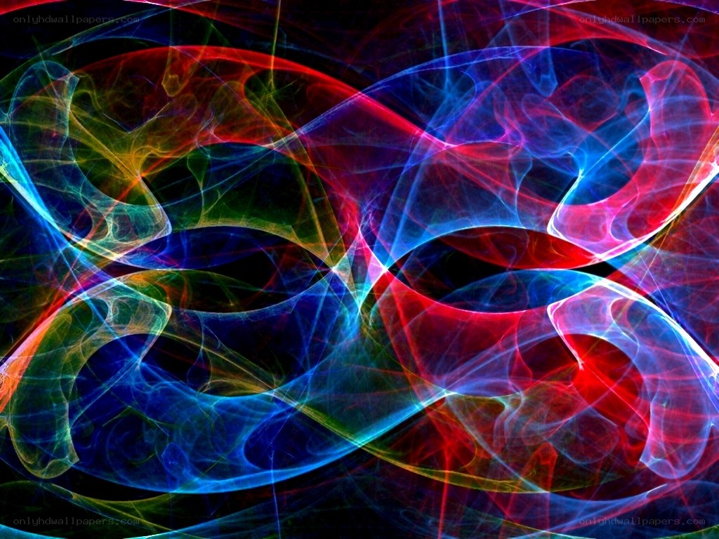 Colorful abstract fractal waves