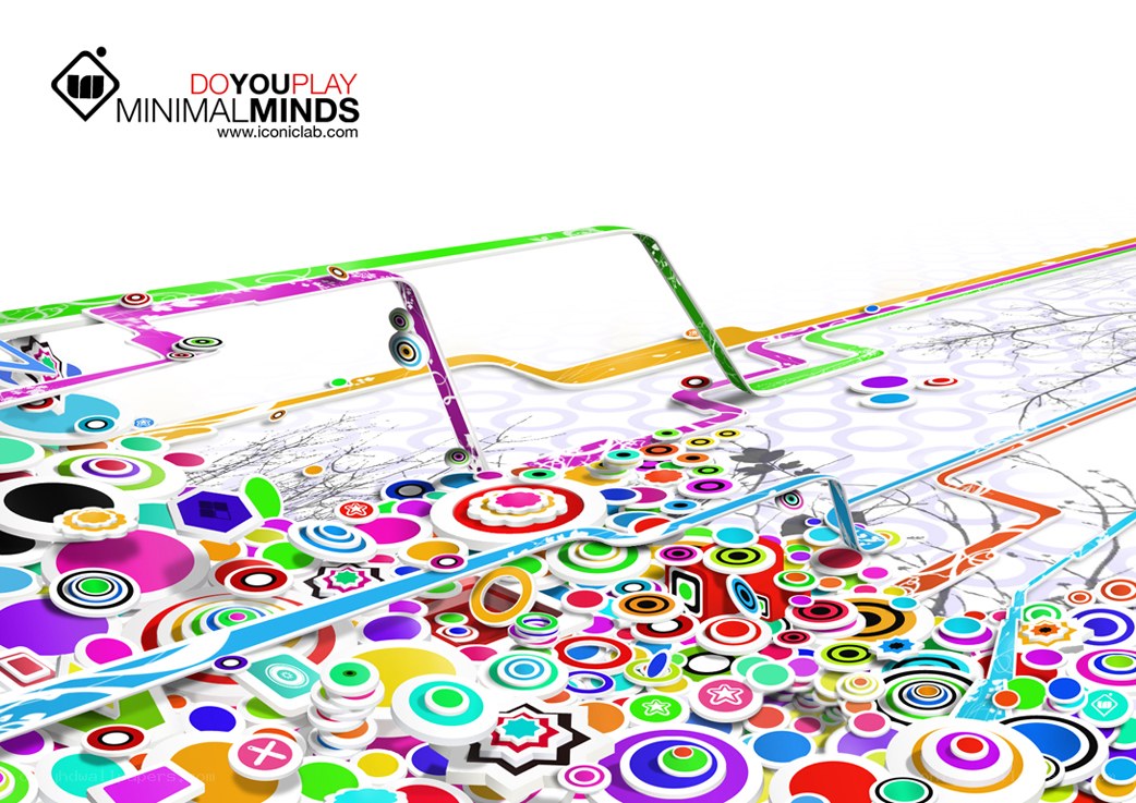 Colorful abstract game design