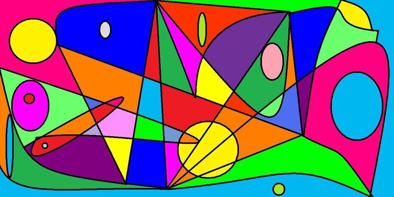colorful abstract geometric art