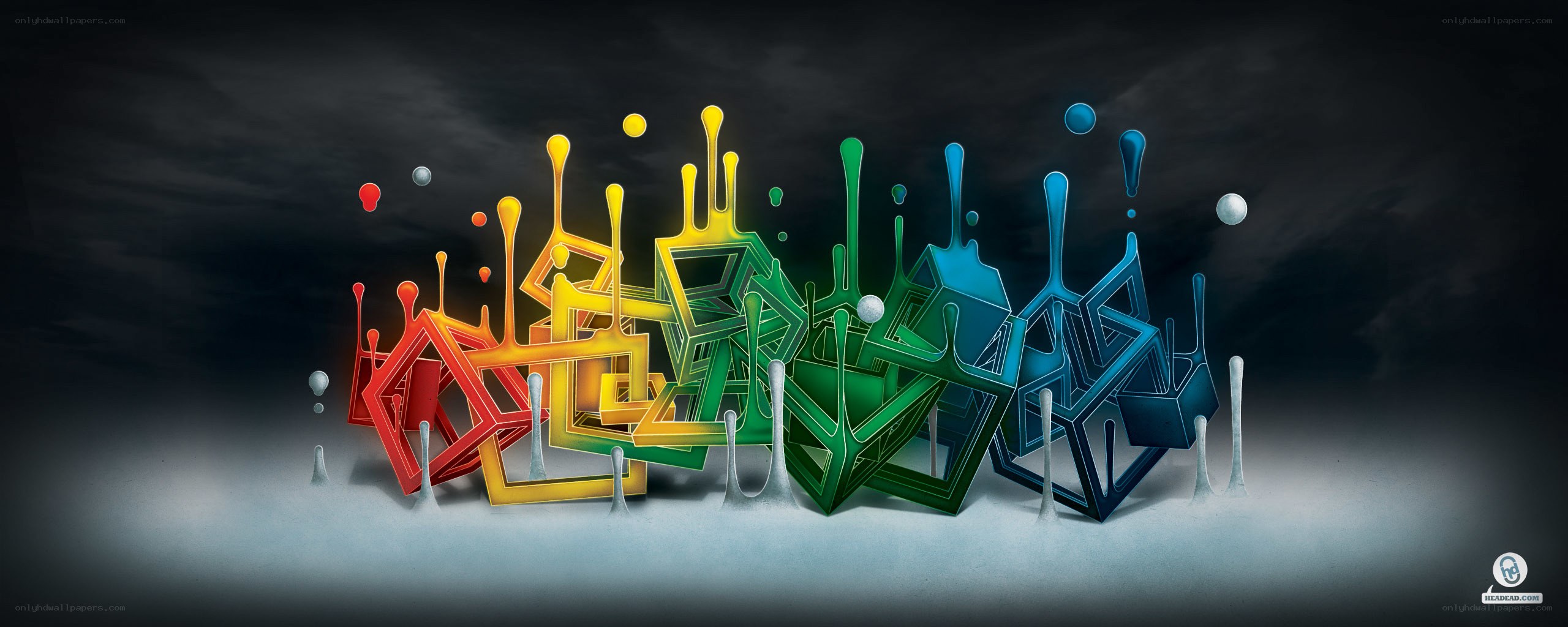 Colorful abstract geometric art
