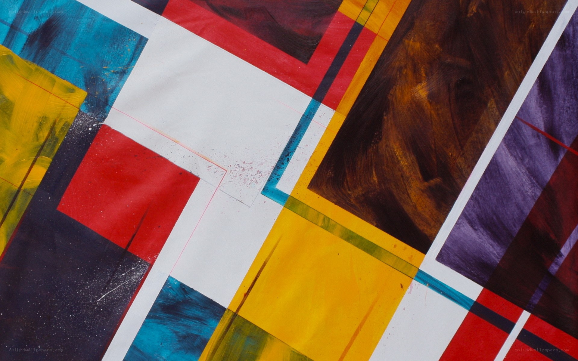 Colorful abstract geometric art