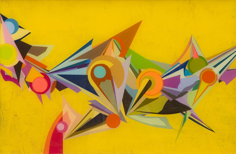 Colorful abstract geometric composition