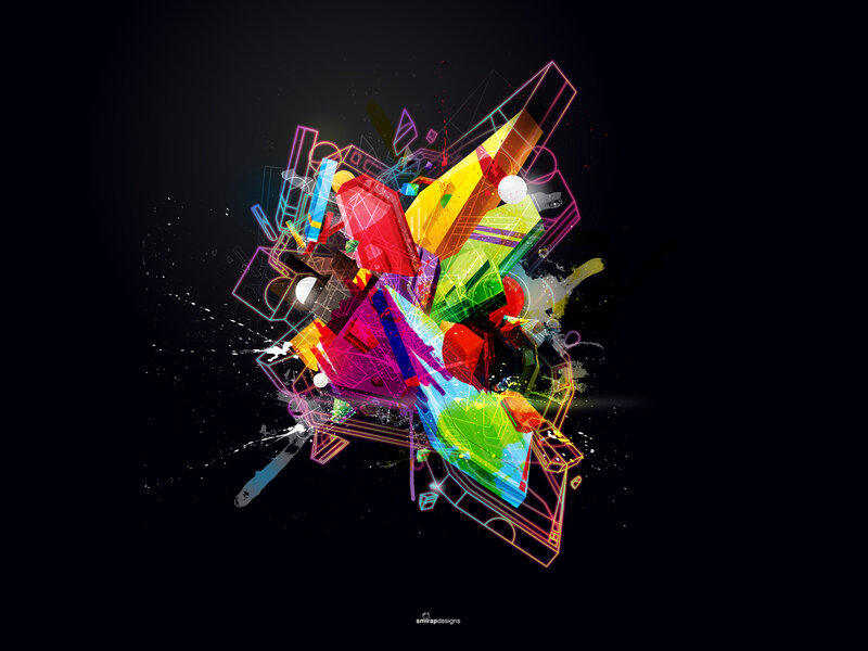 colorful abstract geometric design