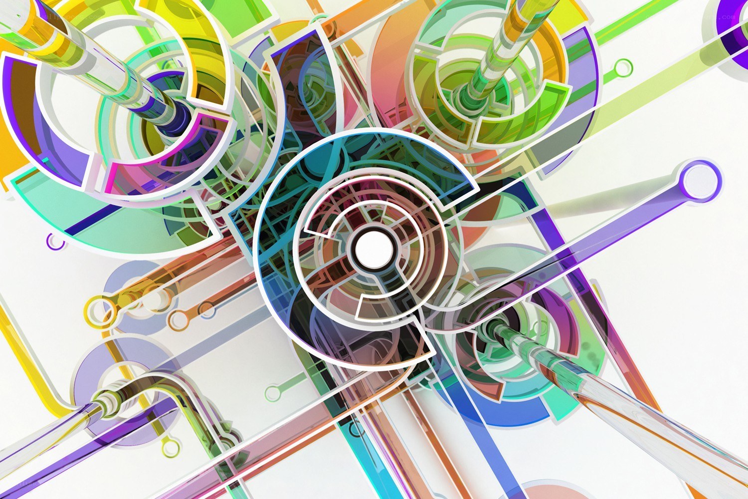 Colorful abstract geometric design