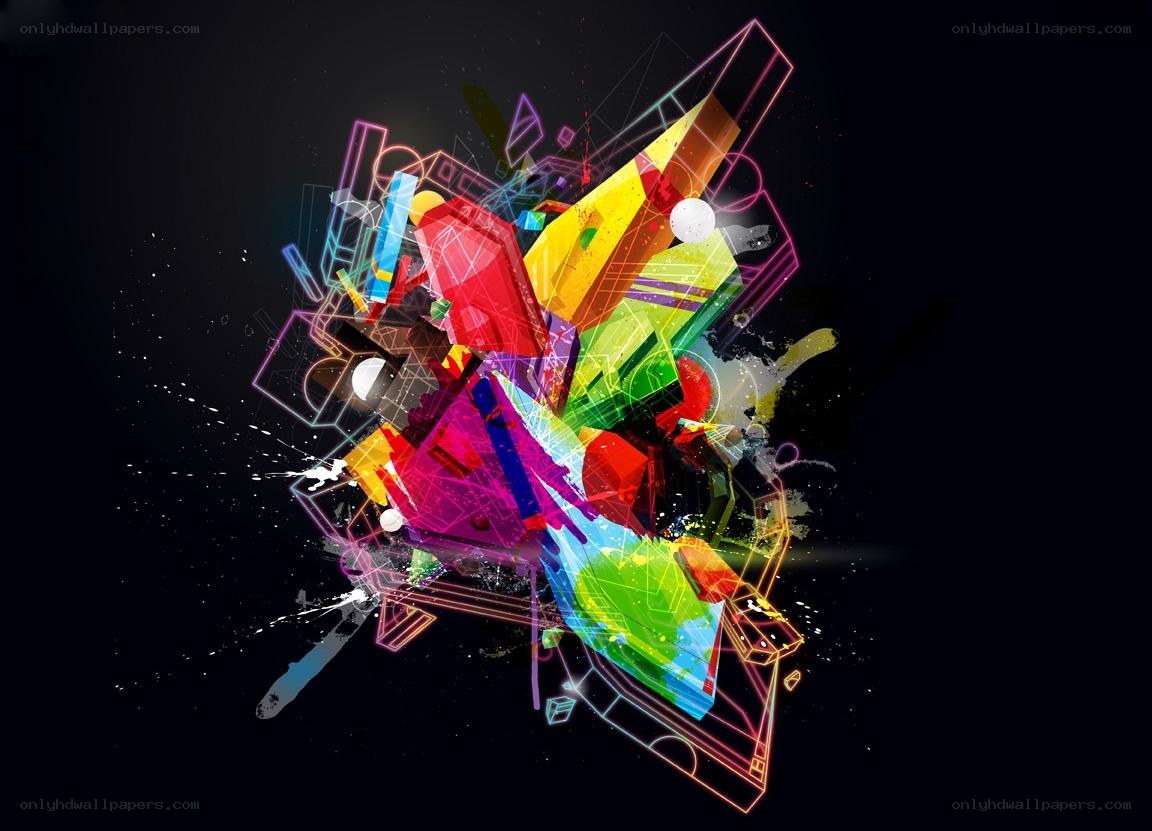 Colorful abstract geometric design