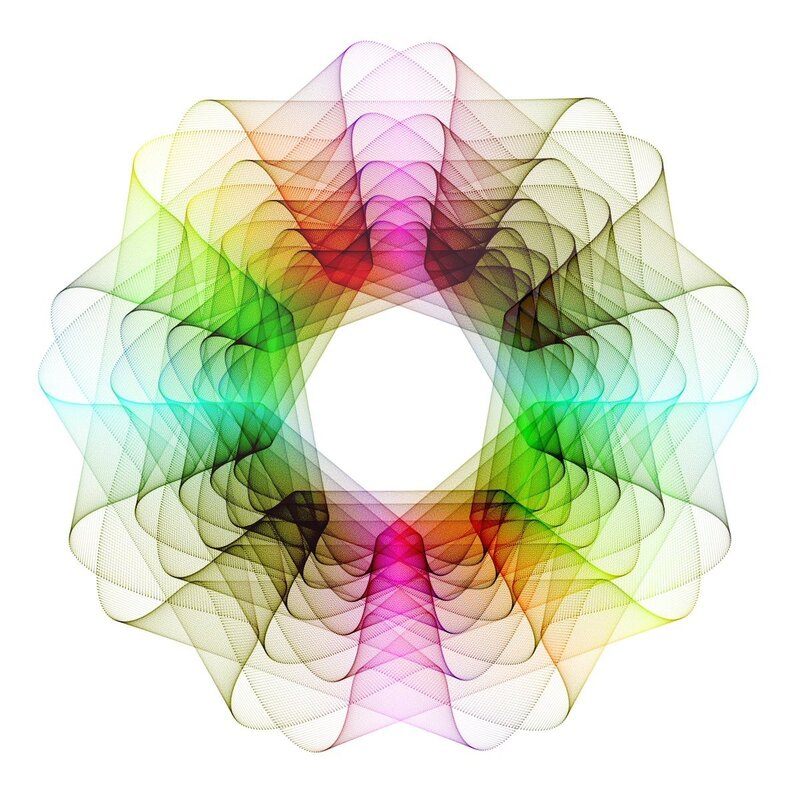 Colorful abstract geometric pattern