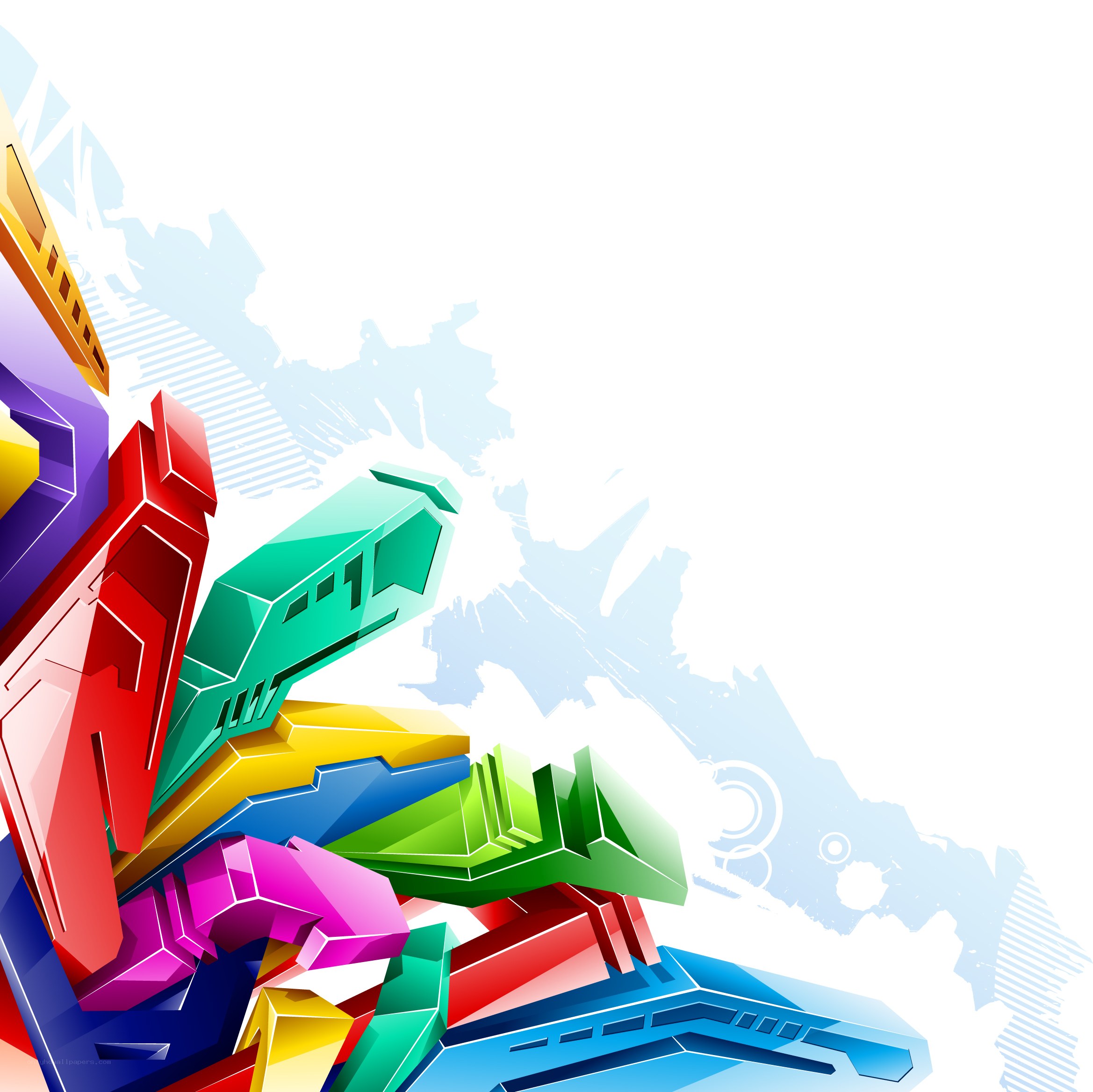 colorful abstract geometric shapes