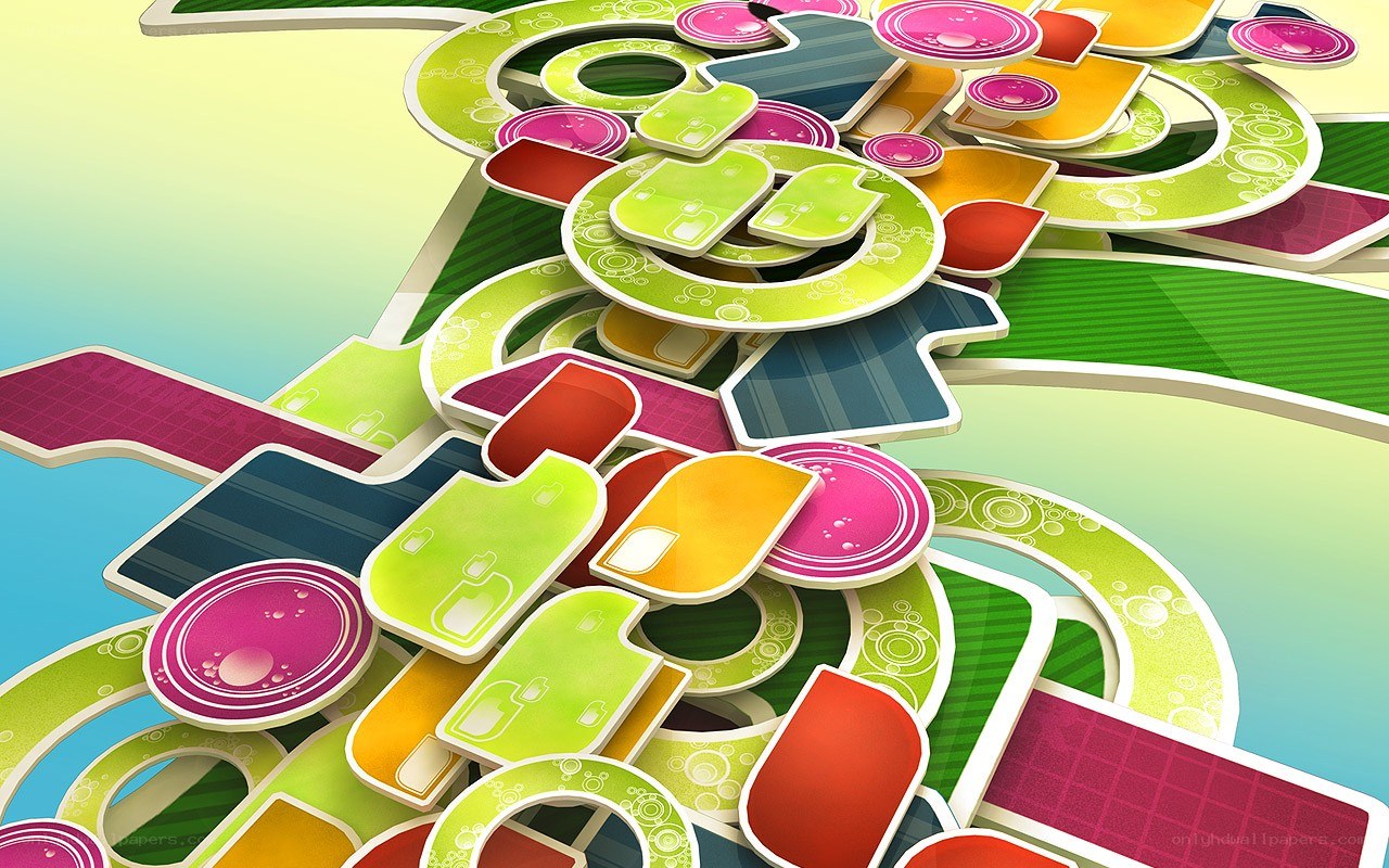 Colorful abstract geometric shapes