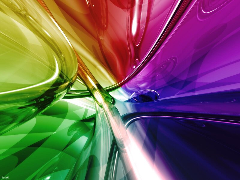 Colorful abstract glass design