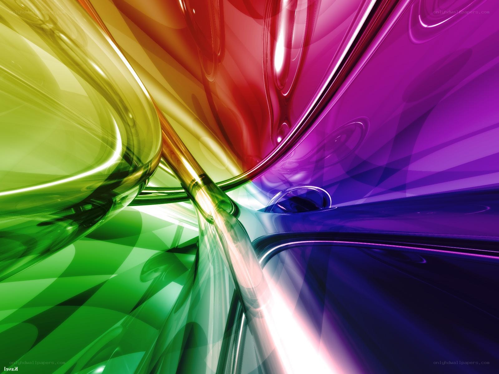 Colorful abstract glass design
