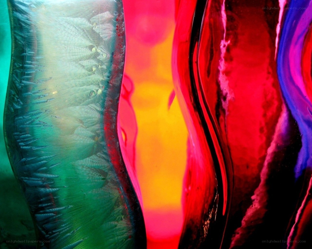 Colorful abstract glass textures