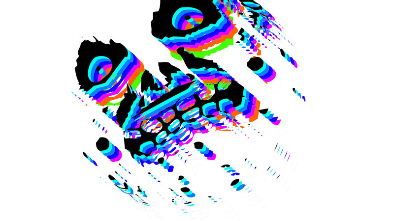 colorful abstract glitch art