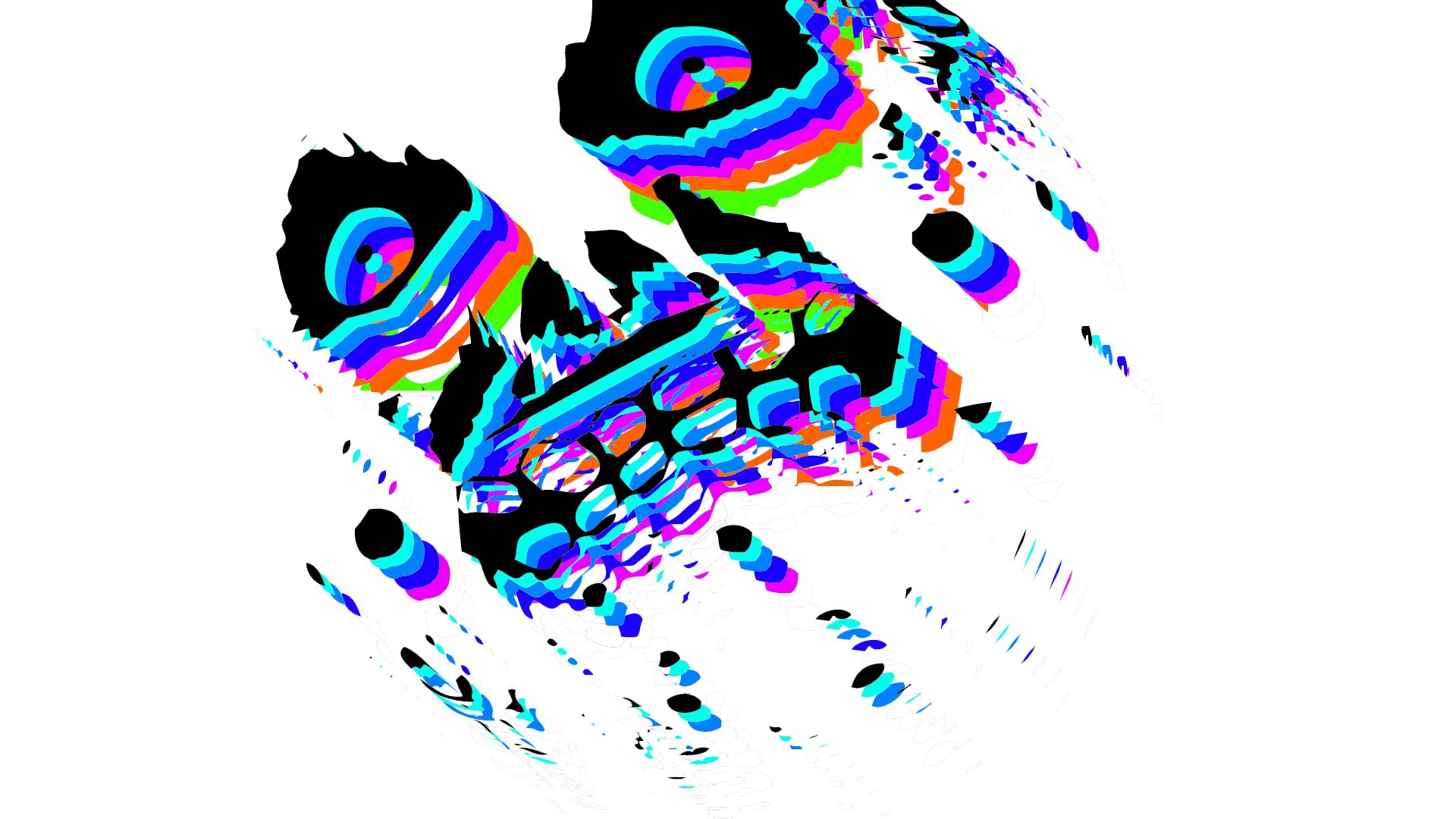 colorful abstract glitch art