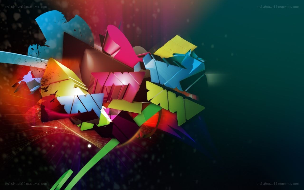 colorful abstract graffiti art
