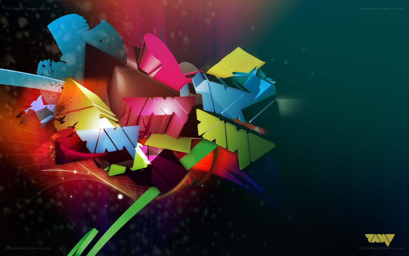 colorful abstract graffiti art