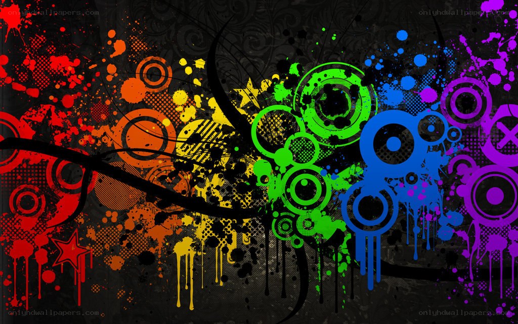 colorful abstract graffiti art