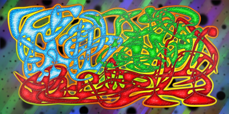 colorful abstract graffiti art