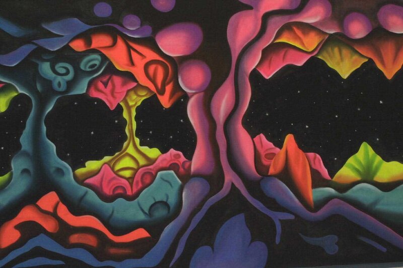 Colorful abstract landscape