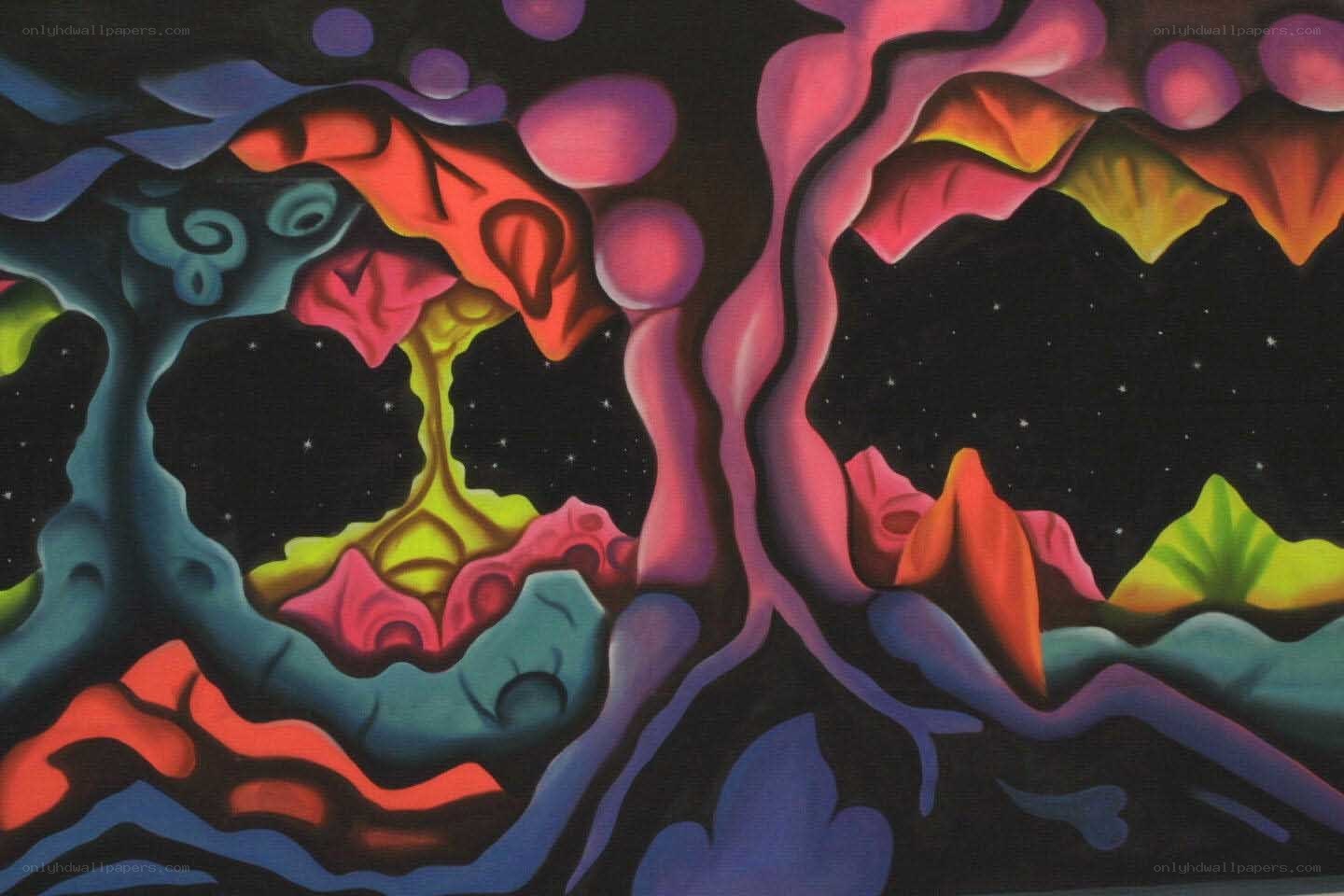 Colorful abstract landscape