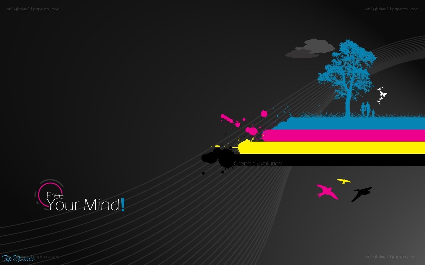colorful abstract landscape