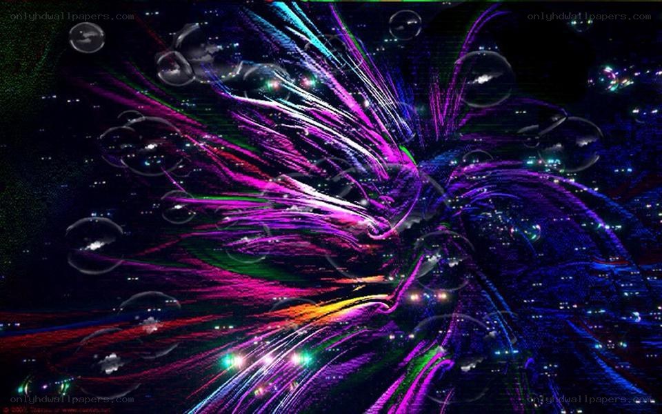 colorful abstract light burst