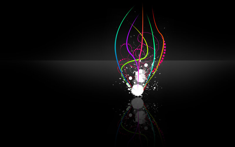 colorful abstract light burst