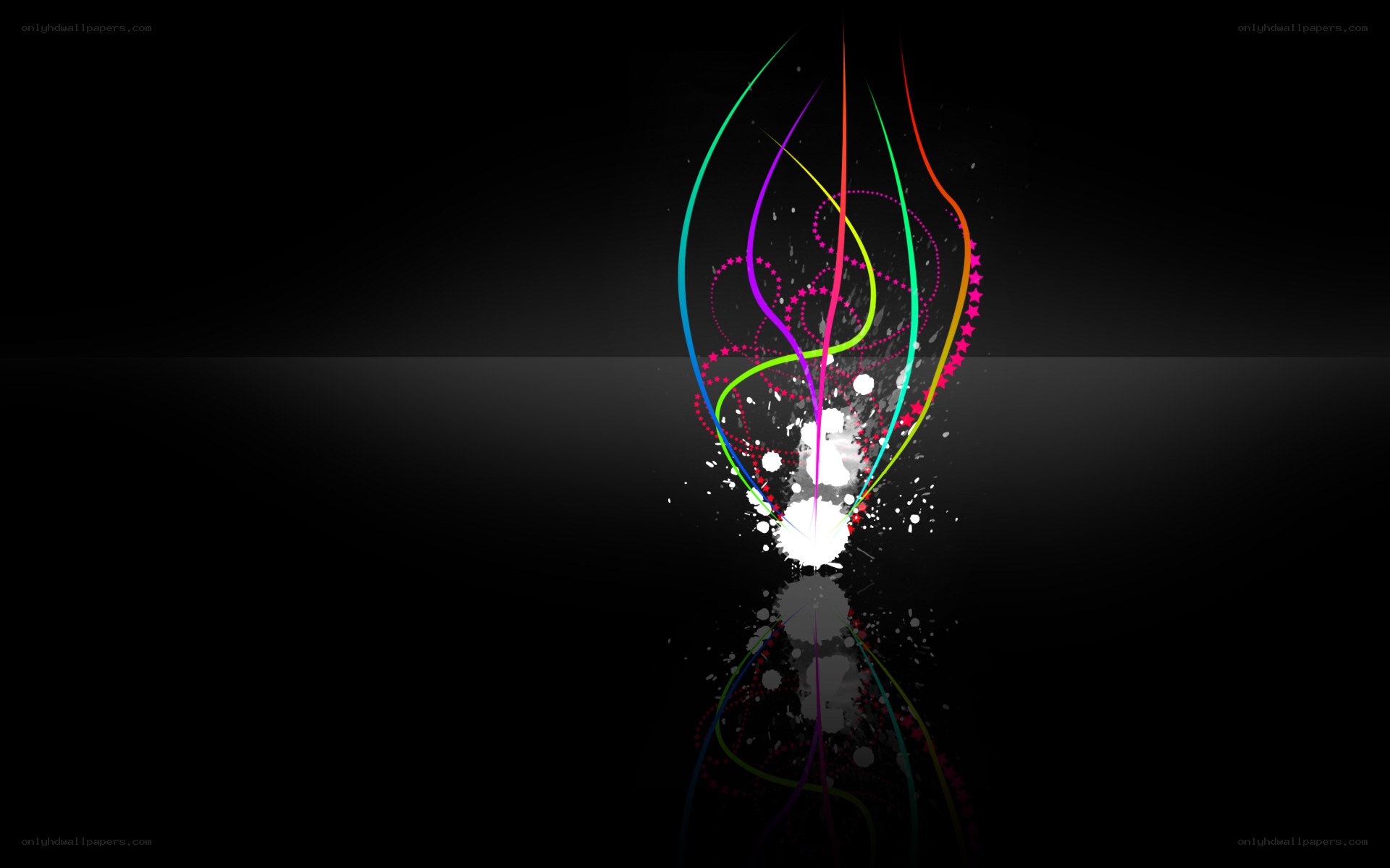 colorful abstract light burst