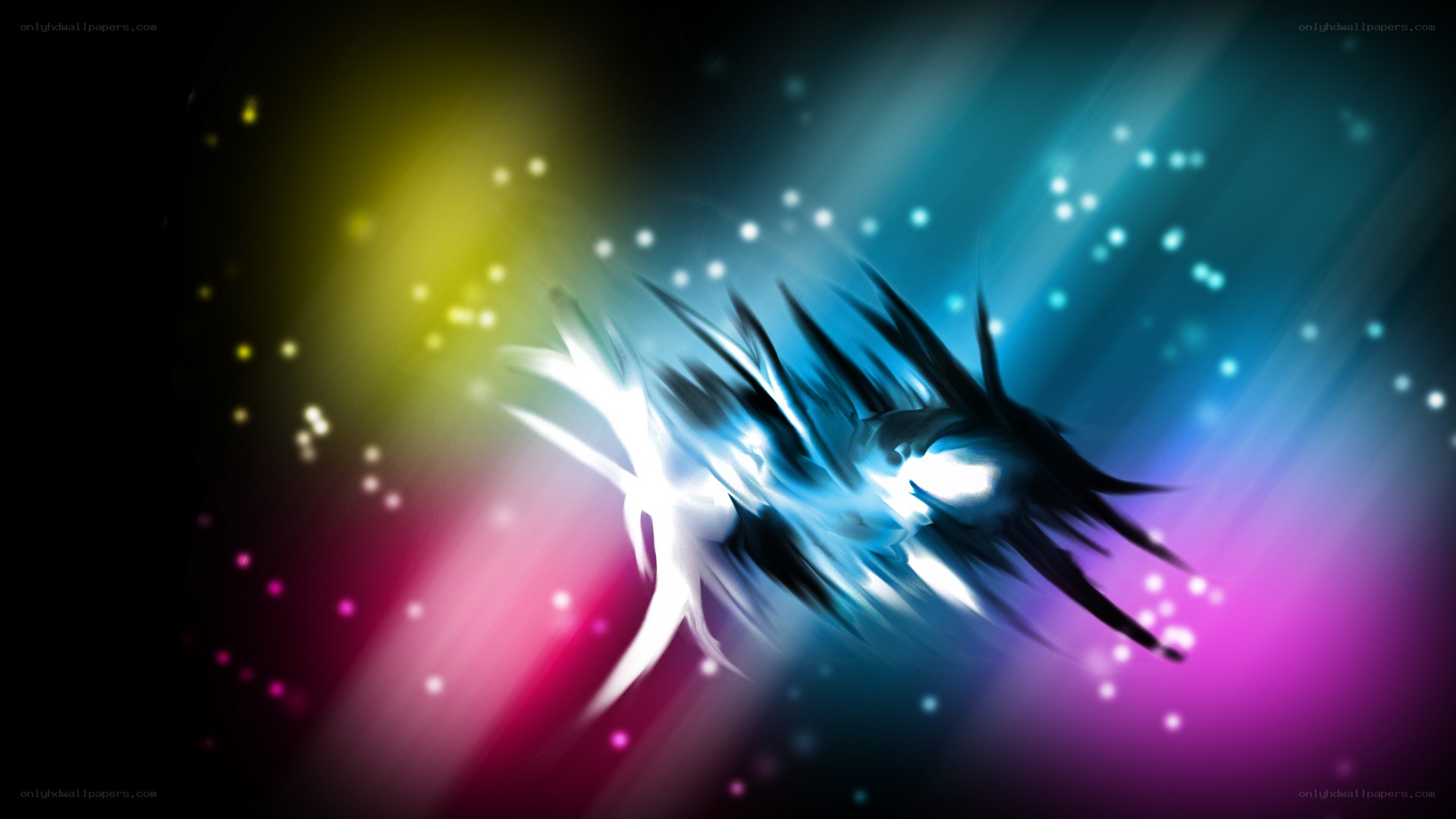 colorful abstract light burst
