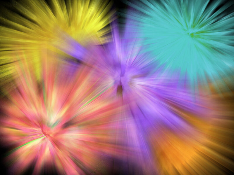 colorful abstract light burst